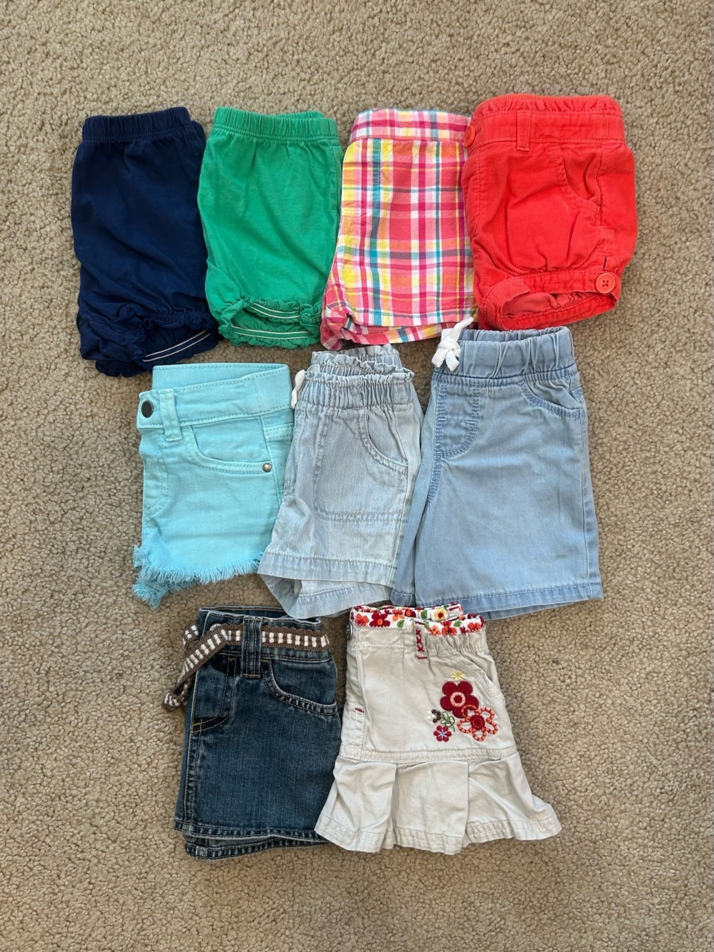 Baby Girl Shorts Bundle Size 12-18 Months
